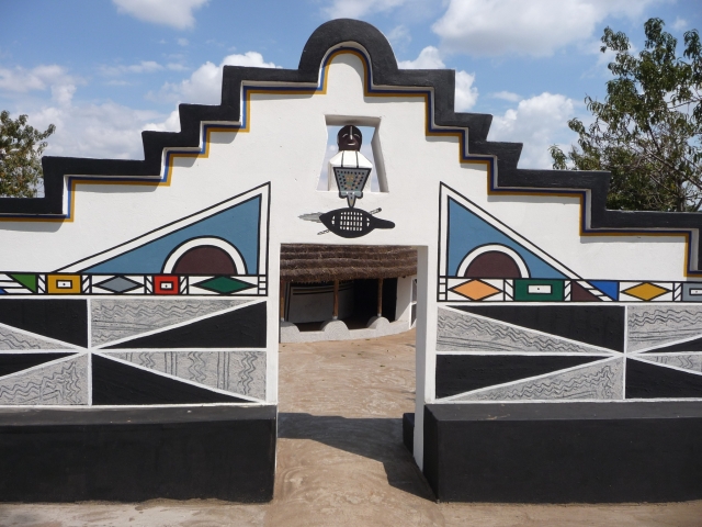 Ndebele of Southern Africa, House painting..